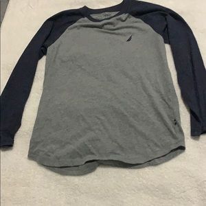Nautica Blue And Gray Tee